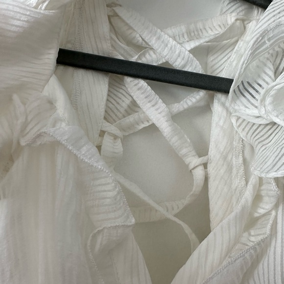 White Ruffled Dress - Picture 3 of 9